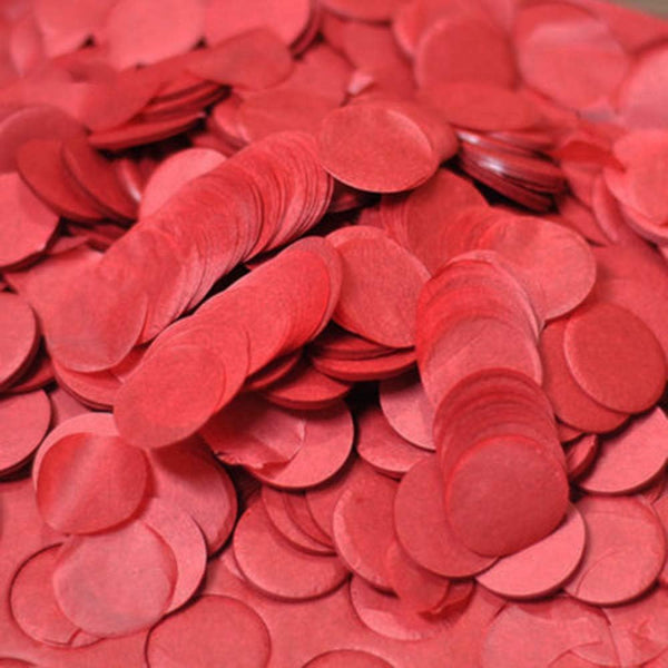 Red Tissue Confetti 1-inch Circle, 5000pcs for Party Decoration or Filled Balloon