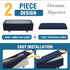 GAMUKAI 2-Piece Stretch Ottoman Covers Rectangle Slipcovers for Folding Storage Stools, Non-Slip Elastic Bottom, Soft
