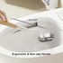 Diveotree Round-1pack) Toilet Cleaner Brush, Toilet Brush and Holder for Dead Corner Cleaning, Wall Mounted Toilet Bowl