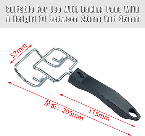 Air Fryer Convection Toaster Oven Tray Extractor, Grills Clip and Oven Food Clip for Quickly Removing Hot Trays