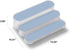 madesmart Clear Shelf Organizer - Lt. Grey, 3-Tier Cabinet or Countertop Organizer, Soft-Grip Lining and Non-slip Feet,