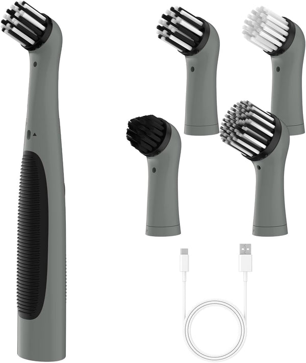 Cleaning Brush Set (Gray & Black)