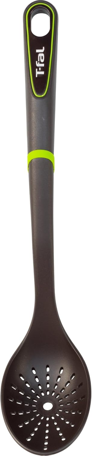 T-fal High-Temp Nylon Straining Spoon, Black Ingenio Model.