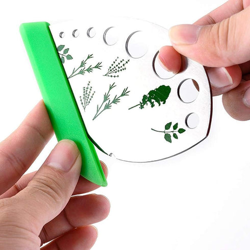 Scissors Herb Stripper Tools Kit, 5-Blades Stainless Steel Scissors with Kitchen Herb Stripping Tool