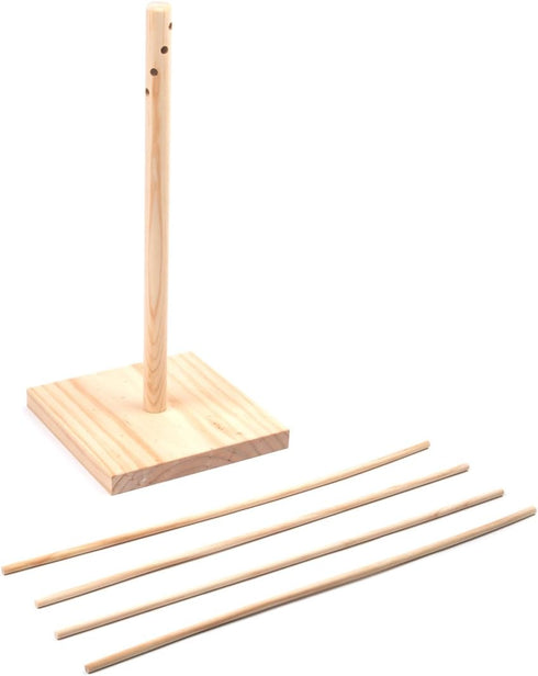 17.4" Fox Run Collapsible Pasta Drying Rack, Wood