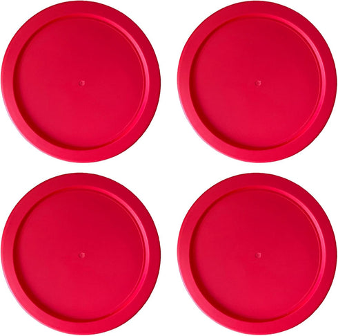 Replacement Lid for Pyrex 2 Cup Bowl Dish 7200-PC Red, 5" Storage Plastic Cover (4-Pack)