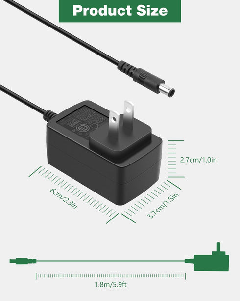 Charger for Bissell AirRam Cordless Vacuum 2144 2524 1984 19841 2151A Multi Cordless Handheld Car Vacuum 1985 19851 1985T, AC Adapter K12S270050U, ETL Listed 1610982, 6ft Power Cord by JOVNO