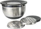 Chef Craft Select Mixing Bowl and Grater Lid Set, Stainless Steel, 7, 9.5, and 11.5 inch