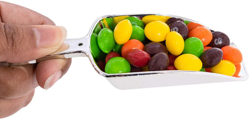 Super Z Outlet 5.5" Mini Acrylic Plastic Kitchen Scoops for Weddings, Candy Dessert Buffet, Ice Cream, Protein Powders