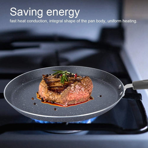 Non Stick Frying Pan Egg Pan Omelet Pans Nonstick Electric Ceramic Induction Skillet Stone Cookware Chef's Pan Cooker Cooking Tool Cookware for Kitchen(10 inch) by Joyzan