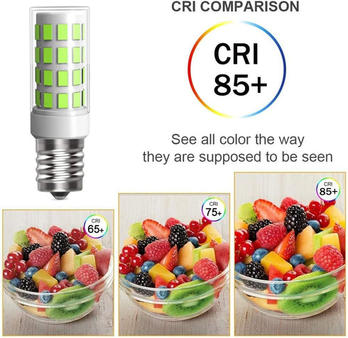 E17 LED Bulbs 3 Pack, 3.5W (35W Halogen Equivalent) 350 Lumen AC120V E17 Bulb for Under Microwave Light, Over Stove