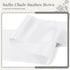 Eychei 7x108 Inch (12 White Satin Chair Sashes Bows, Bow Ties Back Silky Dining Sashes Ribbon for Wedding, Party
