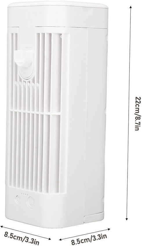Portable Air Conditioner with 3 Speed Dual Fans, Evaporative Air Cooler for Room Bedroom, 120mL Water