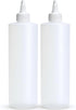 BRIGHTFROM Condiment Squeeze Bottles, 16 OZ Empty Squirt Bottle with Twist Top