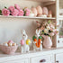 Easter decorations - Easter Bunny decorations -Resin rabbits With carrot and eggs -Bunny statues for indoor tabletop