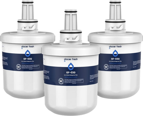 GLACIER FRESH Replacement for DA29-00003G Water Filter, Compatible with Samsung Aqua-Pure Plus, DA29-00003F,