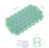 2 PCS AUSSUA Premium Ice Cube Trays, Silicone Molds with Sealing Lid, Reusable Hexagonal Ice Cube Molds