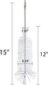 Drill Bit Attachment Bottle Washer - Wine/Beer Bottle Brush for Cleaning Cups, Silicone Water Bottles, Tumblers
