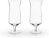"Viski Raye 14oz Hurricane Glasses Gift Set of 2, Clear Crystal Glasses for Pina Coladas and Tropical Cocktails"