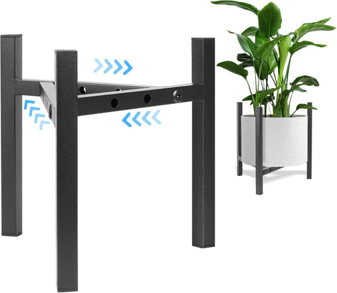 Airpark Plant Stand Indoor Adjustable, Metal Modern Plant Stand, Heavy Duty Stable