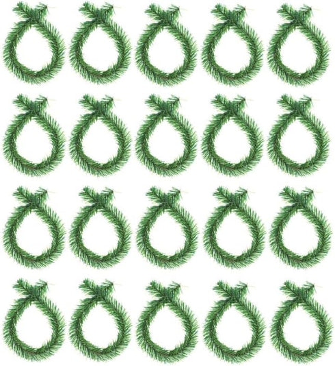 Haute Decor GarlandTies, 20 Pack, 14 inches (Noble Fir) Twist Ties for Securing Garland