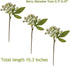 M2cbridge 12pcs) Artificial Berry Stems Christmas Picks Pine Needles Branches Wreath Ornament (Frost Green