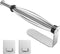 Paper Towel Holder Under Cabinet + Towel Robe Hooks, Single Hand Operable