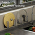 5-in-1 Kitchen Bathroom Shelf: Pot Lid Organizer with Self-Adhesive and Drilling Installation Methods, 2pcs (Black)