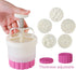 180g 5pcs Cookie Stamps - Thickness Adjustable Moon Cake Mold Set, DIY Decoration Hand Press Cutter