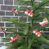 YeahiBaby 6pcs Set, Wooden Christmas Train Mini Painted Train Head Christmas Tree Hanging Ornament for Party Wall Decor