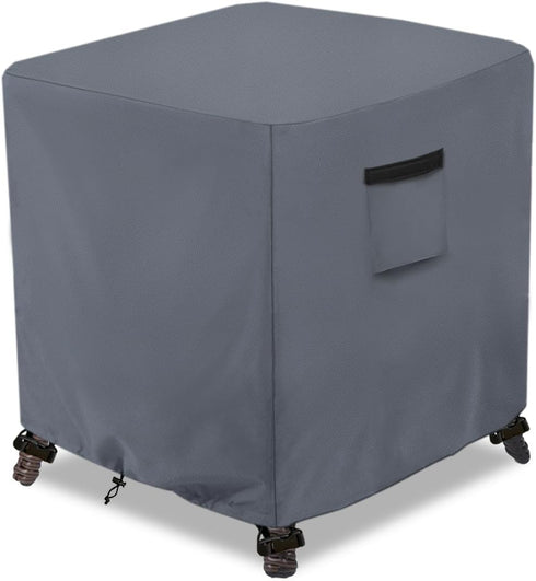 Waterproof Outdoor Ottoman Cover Square,600D Heavy Duty Patio Small Side Table Cover,Patio