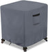 Waterproof Outdoor Ottoman Cover Square,600D Heavy Duty Patio Small Side Table Cover,Patio