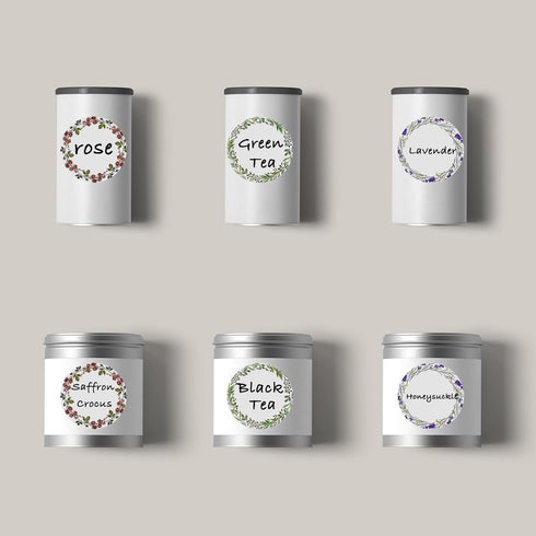 Canning Labels for Jars and Lids, 2"Round Labels for Jars, Food Containers, Bottle, Candle, Spice Jar (500 pcs, White) by Yv Fai