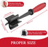 Meat Chopper, 5 Curve Blades Heat Resistant Tool for Ground Beef, Nylon Hamburger Chopper Utensil (Red)