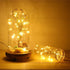 4 Pack Battery Operated Dewdrop LED Lights - Indoor Mini Fairy Lights with Timer Function for Wedding, Home Parties,
