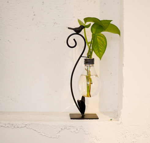 Plant Terrarium, Hydroponic Vases for Home Decoration, Modern Creative Bird Terrarium Stand, Ideal Gifts