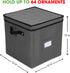 Primode Holiday Ornament Storage Chest, Holds Up to 64 Ornaments with 4 Trays and Dividers - Gray.