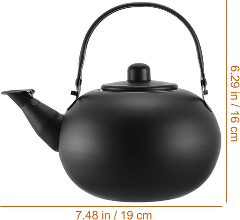 MAGICLULU Pot Metal Tea Kettle Stovetop Tea Kettles Kettle for Gas Stove Coffee Mug with Lid Stove Top Tea Kettle Gas Whistling Kettle Espresso Burning Wood Japan Stainless Steel by MAGICLULU