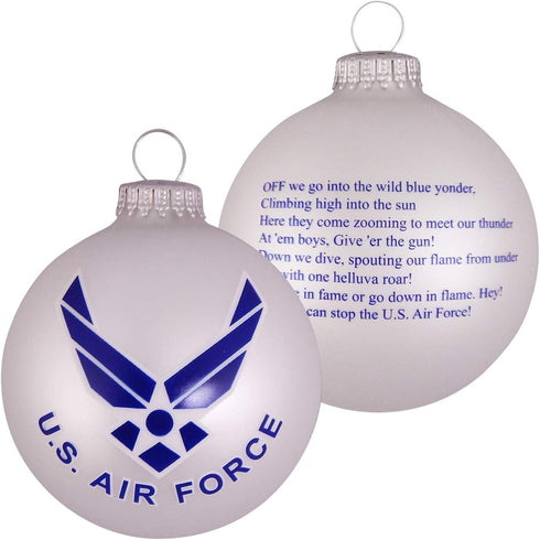 Christmas Tree Ornaments Made in The USA, 80mm / 3.25" Collectible Glass Balls, Handmade Holiday Decoration
