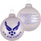 Christmas Tree Ornaments Made in The USA, 80mm / 3.25" Collectible Glass Balls, Handmade Holiday Decoration