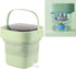 Foldable Portable Washing Machine, Mini Washer 6.5L Large Capacity, Soft Spin Drying, Green, for Home, Camping,