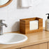 Hilislog Countertop Counter Acacia Wood Paper Towel Dispenser Wooden Paper Towel Holder for Bathroom Kitchen Napkin