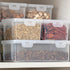 Luxshiny 3pcs Rectangular Loaf Bread Box, Airtight Plastic Bread Keeper Container for Kitchen Storing Refrigerator Cake