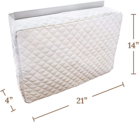 Sturdy Covers Indoor AC Cover Defender, Insulated Air Conditioner Unit Cover (White, 14 x 21 x 4)
