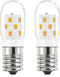 LED Microwave Light Bulb - 40W Incandescent Replacement for Refrigerator, Dimmable Range Hood E17 Base Warm White, Pack