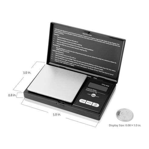 Weigh Gram Scale 600g x 0.1g - Digital Pocket Scale for Jewelry, Food, Kitchen Use