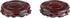 Thy Collectibles Set of 2 Oriental Rosewood Plant and Drink Coasters Stands
