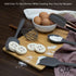 COOK WITH COLOR Silicone Cooking Utensils, 5 Pc Kitchen Utensil Set, Easy to Clean, Grey and Copper