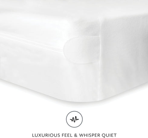 SensorPEDIC Complete 360 Degree Protection Waterproof Mattress Encasement, Bed Bug Blocking, Twin, White