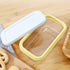 Butter Dish with Lid, Plastic Rectangle Butter Keeper with Cutter for Easy Storage, Countertop or Fridge